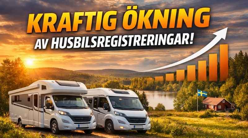 Stark tillväxt för husbilar i Sverige 2026 med ökat intresse för mobilt boende och semester på hemmaplan
